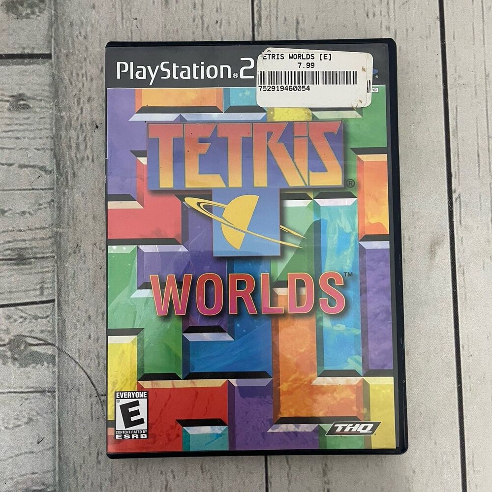 Tetris Worlds (Sony PlayStation 2, 2002) PS2 Complete CIB Play Tested Retro Game